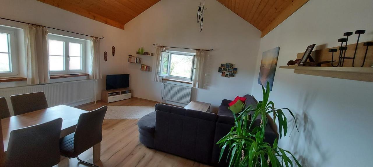 Ruhig Gelegene Ferienwohnung Im Gruenen Mit Terrasse Und Kleinem Garten Rotthalmuenster Exteriör bild